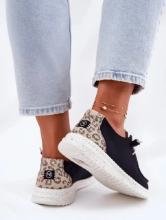 Dámské lehké látkové polobotky McKeylor – černé