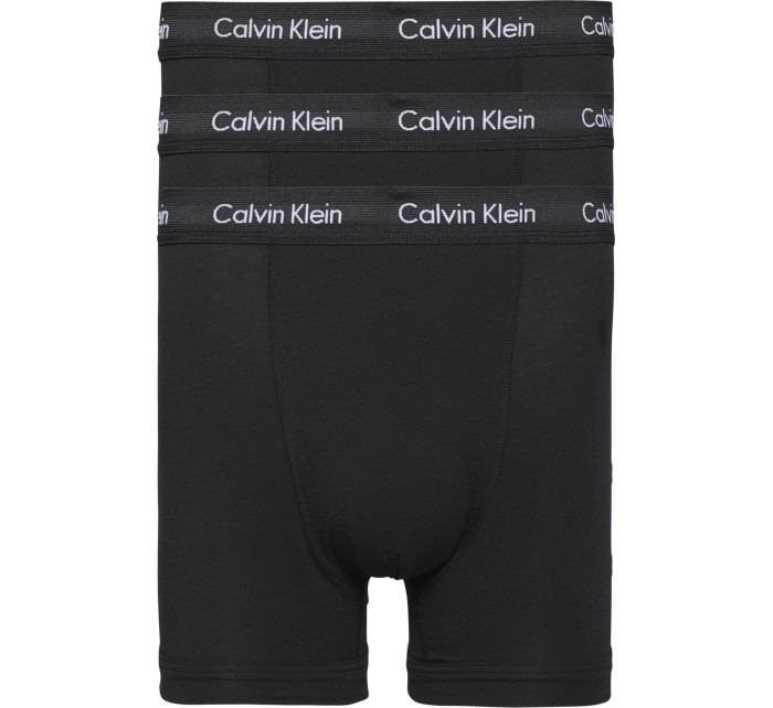 Pánské trenky 3 Pack Trunks Cotton Stretch 0000U2662GXWB černá/tmavě modrá/modrá - Calvin Klein