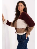 Svetr na zapínání model 218240 Rue Paris Svetr na zapínání model 218240 Rue Paris