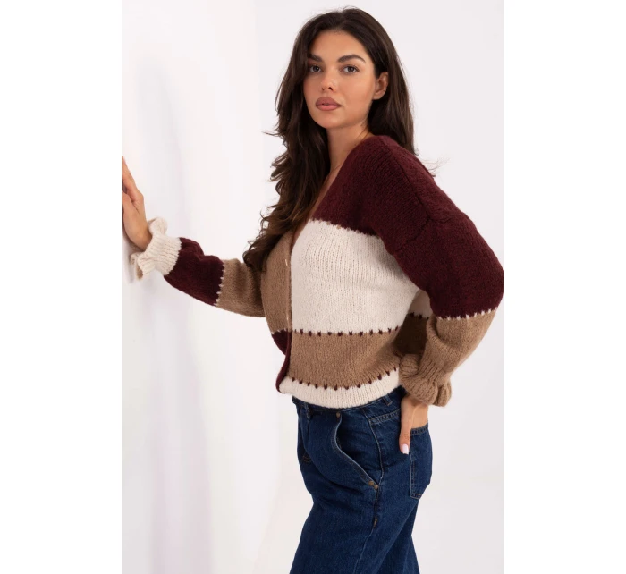 Svetr na zapínání model 218240 Rue Paris Svetr na zapínání model 218240 Rue Paris