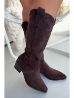 Kozačky na podpatku model 222528 Step in style Kozačky na podpatku model 222528 Step in style