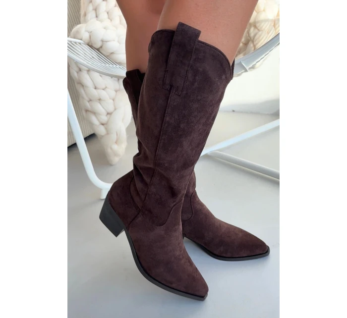 Kozačky na podpatku model 222528 Step in style Kozačky na podpatku model 222528 Step in style