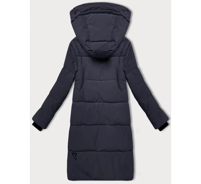 Prošívaná dámská zimní bunda v grafitové barvě LHD (LHD-24572)