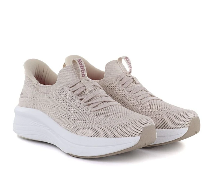 Dámská sportovní polobotka na platformě béžová Kobbo Vinceza 102421