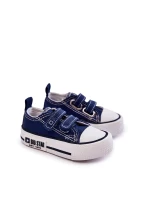 Dětské látkové tenisky se suchým zipem BIG STAR model 21594920 Námořnická modrá - Big Star Shoes Dětské látkové tenisky se suchým zipem BIG STAR model 21594920 Námořnická modrá - Big Star Shoes