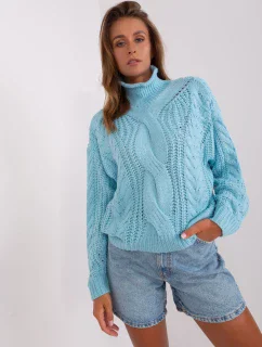 Sweter AT SW model 18895508 jasny niebieski - FPrice