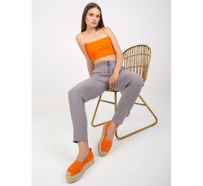 Kalhoty D73761M61869L šedé