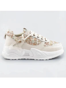 Béžové dámské sportovní boty (7003)