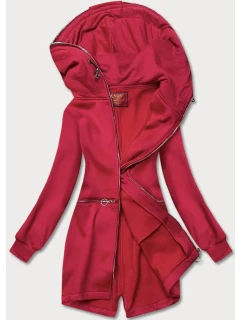 Červená vypasovaná dámská mikina model 21292023 - LHD