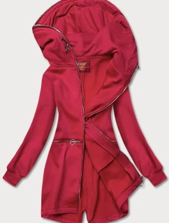 Červená vypasovaná dámská mikina model 21292023 - LHD