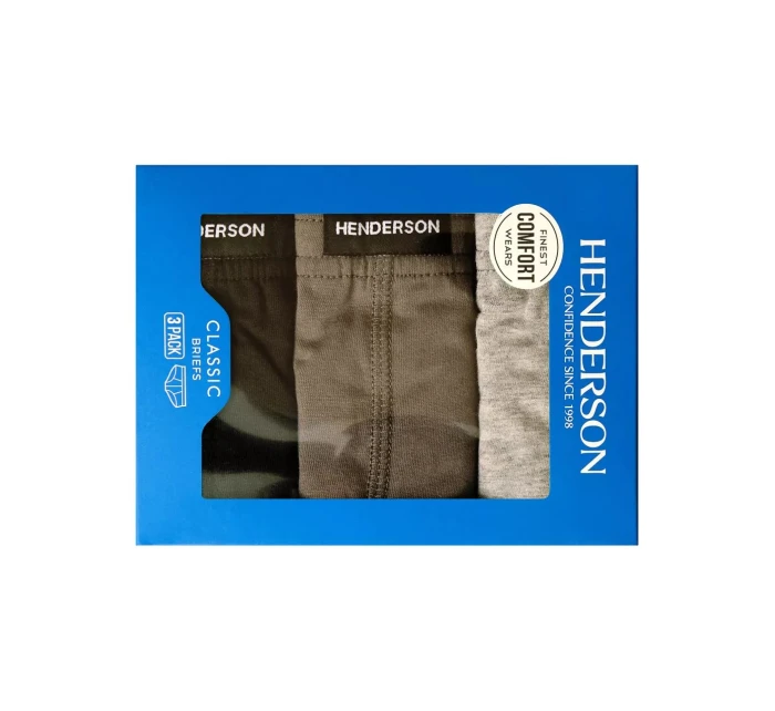 Pánské slipy 3 pack 1446 Basic k666 - HENDERSON