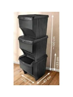 KOŠ 22 L SADA 3 KS ANTRACITOVÝ KOŠ 22 L SADA 3 KS ANTRACITOVÝ