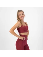 Rogelli TRINITY sportovní podprsenka bordó M
