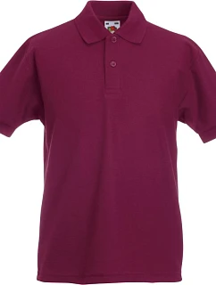 Kids 65/35 Polo Dětské piqué polo model 22419871 burgundy - Fruit of the Loom