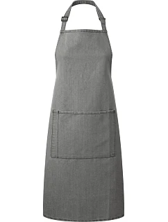 Premier PR 154 Zástěra s laclem a kapsou na břiše "Colours" 39.0154 grey denim