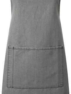 Premier PR 154 Zástěra s laclem a kapsou na břiše "Colours" 39.0154 grey denim