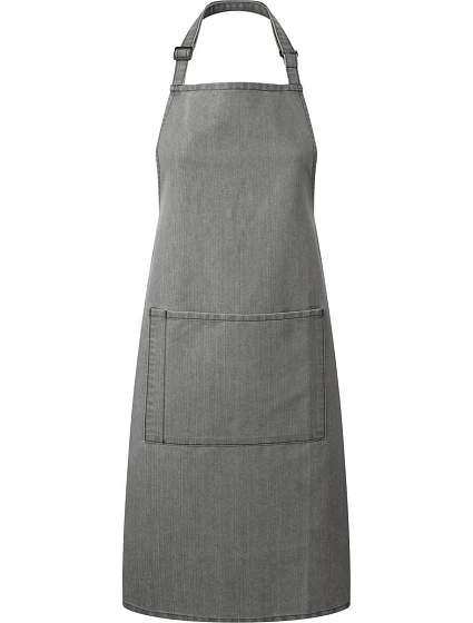 Premier PR 154 Zástěra s laclem a kapsou na břiše "Colours" 39.0154 grey denim Premier PR 154 Zástěra s laclem a kapsou na břiše "Colours" 39.0154 grey denim