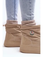 Dámské nazouvací sněhule na platformě model 21636250 - Boto Dámské nazouvací sněhule na platformě model 21636250 - Boto