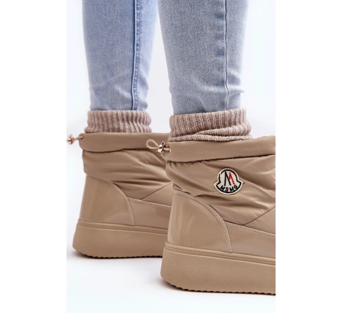 Dámské nazouvací sněhule na platformě model 21636250 - Boto Dámské nazouvací sněhule na platformě model 21636250 - Boto