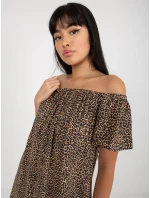 Dámské šaty  D73771R30145J hnědé - FPrice