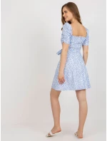 LK SK 509002 šaty.03P bílá a modrá
