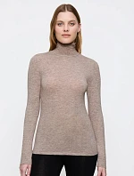 Dámský rolák Beauty Layers Top LSL Turtleneck 04 - BROWN - béžová M003 - TRIUMPH