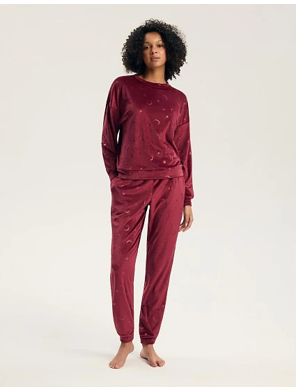 Dámské pyžamo Henderson 45442 Gilly, dlouhé rukávy, velikosti S–3XL Dámské pyžamo Henderson 45442 Gilly, dlouhé rukávy, velikosti S–3XL