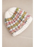 Dámská zimní vlněná čepice s ozdobnými krystalky K399 černá