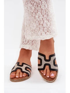 Dámské Pantofle Na Plochém Podpatku Černé model 21703847 - Boto