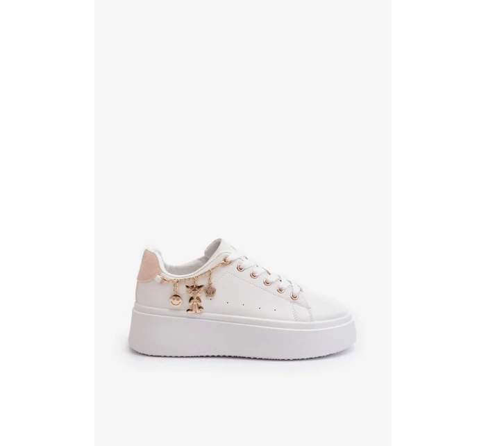 Dámské Tenisky na platformě s přívěsky, Bílá Tivissa Dámské Tenisky na platformě s přívěsky, Bílá Tivissa