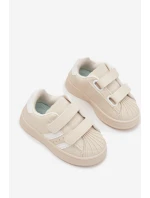 Dětské sportovní sneakers z eko kůže Renel – béžové