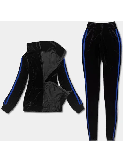 Černo-tmavě modrý sportovní komplet s legínami (YP-9967) Černo-tmavě modrý sportovní komplet s legínami (YP-9967)