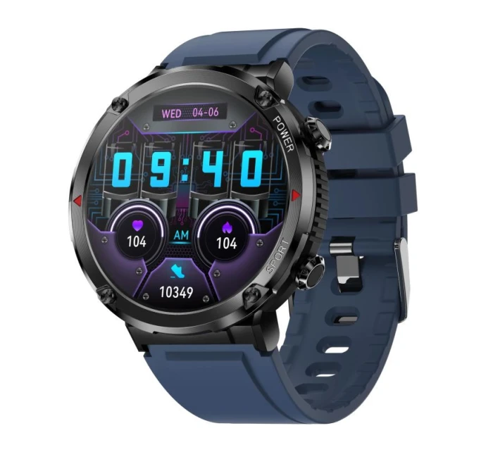 Chytré hodinky Gravity GT21-5 + námořnicky modrý silikonový řemínek Chytré hodinky Gravity GT21-5 + námořnicky modrý silikonový řemínek