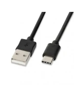 IBOX USB TYPE-C, 2A 1M IKUMTC kabel (USB 2.0 typ A M - USB typ C M; 1m; černá barva)
