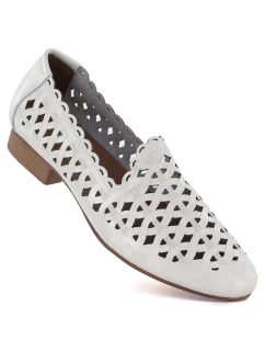 Skórzane damskie białe model 22034207 - JEZZI