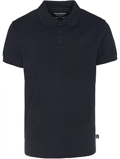 Pánské piqué polo z těžké bavlny 74.0 black model 22413024 - Pure Waste