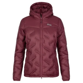 Dámská péřová bunda ALBERTA-W Tmavě červená - Kilpi Dámská péřová bunda ALBERTA-W Tmavě červená - Kilpi