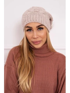 Fleecová čepice Carolina K243 béžová