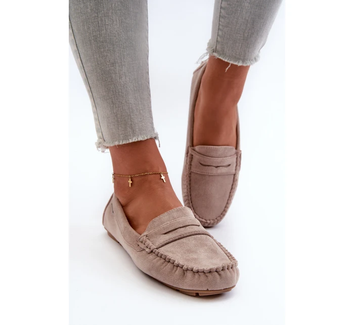 Dámské Mokasíny Z Světle Béžové model 21666657 - Boto Dámské Mokasíny Z Světle Béžové model 21666657 - Boto