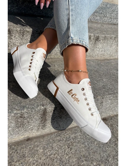 Dámské Textilní Tenisky model 21693288 Bílé - Lee Cooper