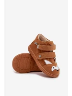 Kožené Dětské Boty Pro Chlapce S Motivem Lišky Bartek 8632063 Světle Hnědé