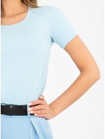 Bluzka RV BZ model 22002704 jasny niebieski - FPrice Bluzka RV BZ model 22002704 jasny niebieski - FPrice