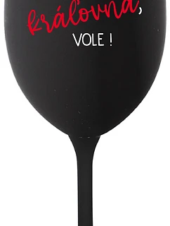 SOM model 22163933 VOLE! čierny pohár na víno 350 ml - Giftela