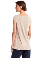 Krátká dámská noční košile BEIGE S  model 16257625 - Vamp