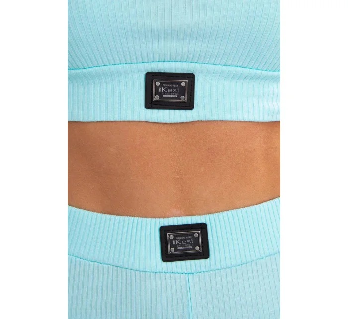 Pruhovaný top set 9353 mátový - Kesi Pruhovaný top set 9353 mátový - Kesi