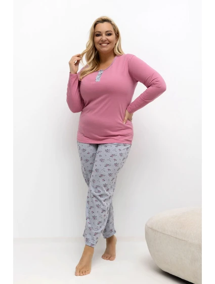 Pohodlná pyžama pro plnoštíhlé model 221197 Forever Pink Pohodlná pyžama pro plnoštíhlé model 221197 Forever Pink