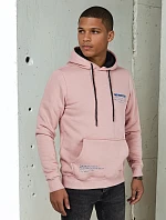 FashionStreet pánská růžová mikina s kapucí BX5692