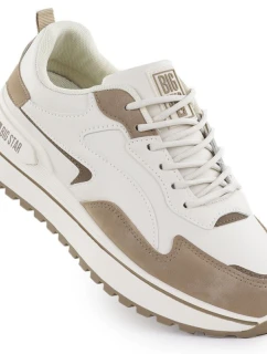 Béžová sportovní obuv na platformě Big Star RR274A216