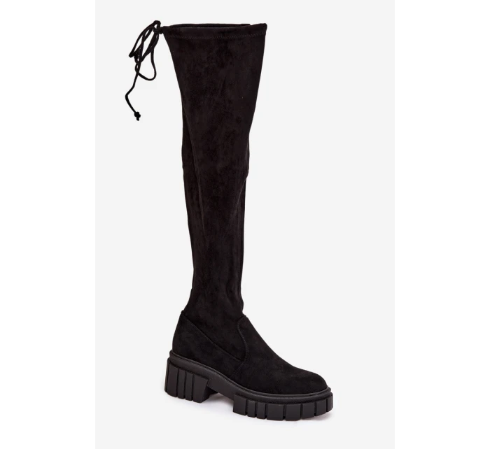 Dámské semišové boty Černá model 21593733 - Boto