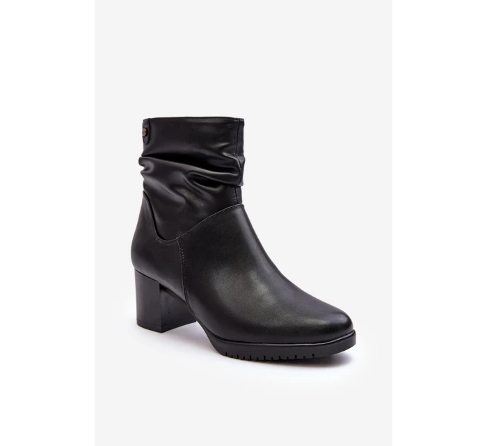 Dámské boty na podpatku černé model 21635935 - SERGIO LEONE